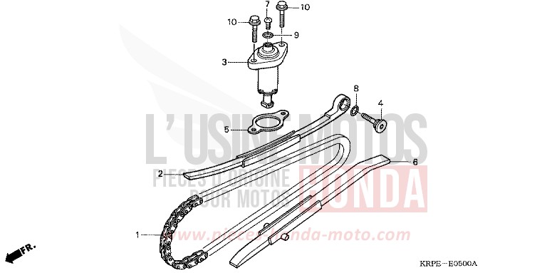 CAM CHAIN/TENSIONER for SCV LEAD GENY GRAY METALLIC (NHA04) from 2003